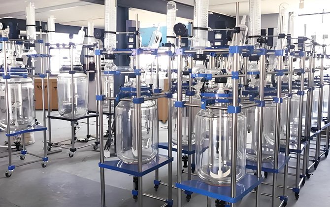 jacket glass reactor