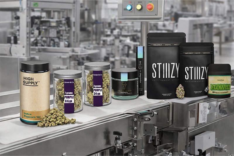 2 multi-SKU cannabis flower packaging white label packaging formats