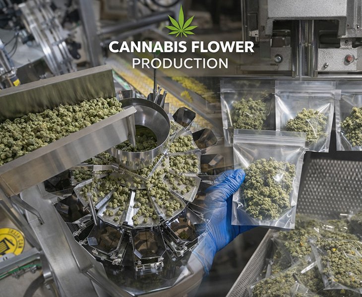 6 cannabis flower production machine