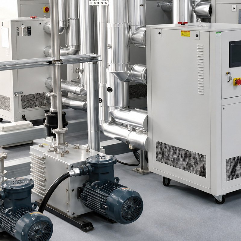 jacketed reactor chiller circulation system