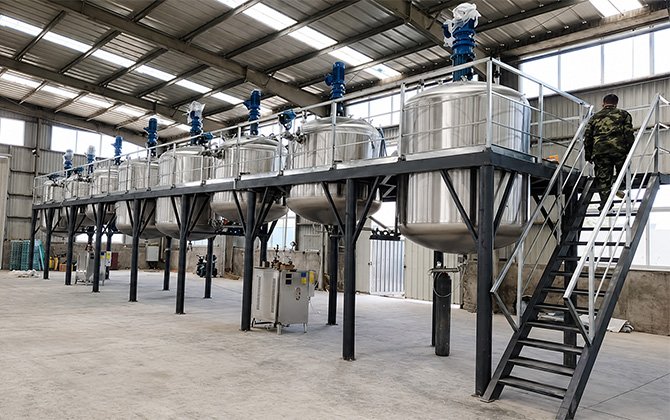 industrial cannabis oil winterization tank system