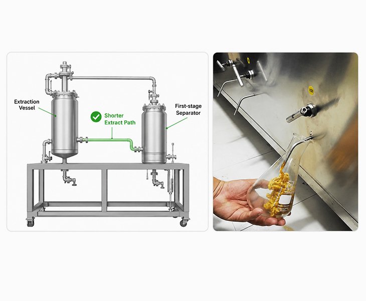 SFE CO2 extraction cannabis crude