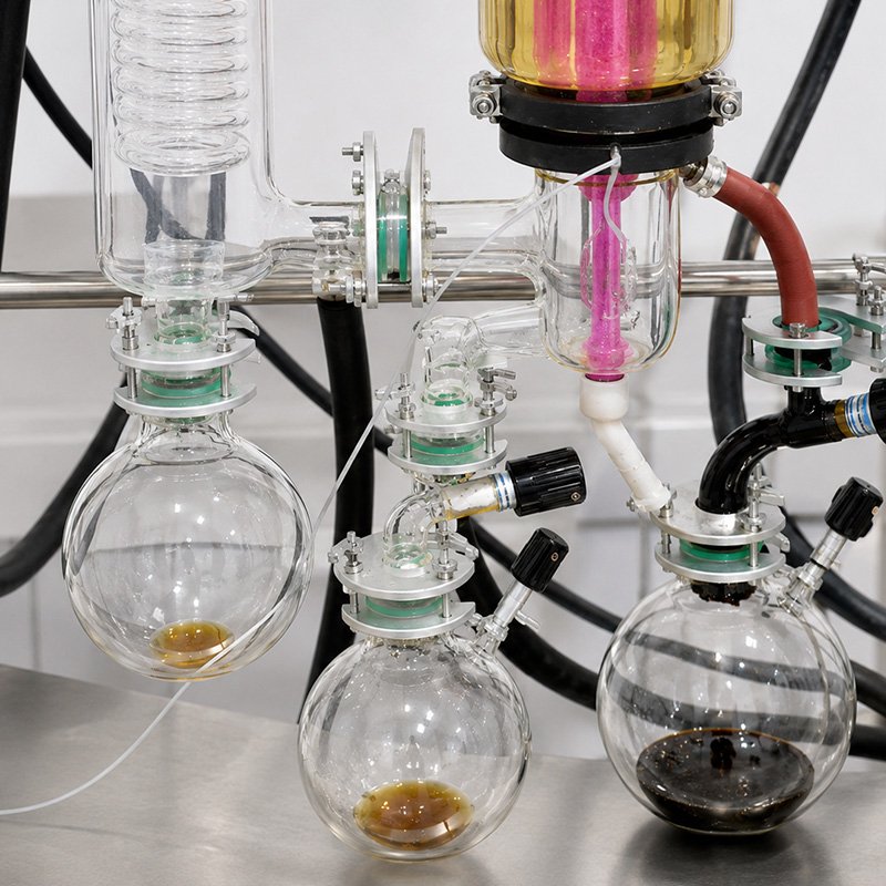 Multi-Fraction Distillate and Residue Collection System