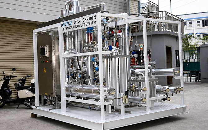 ethanol recovery system equipment support