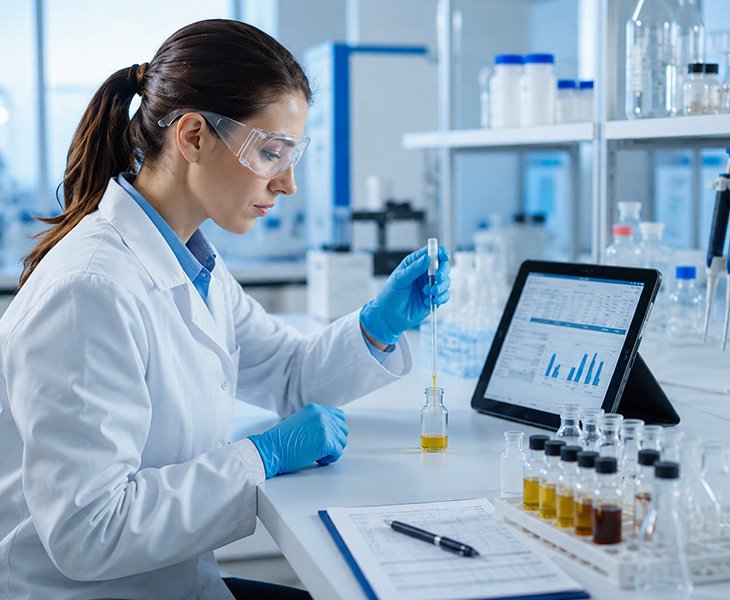 Feed sample Lab evaluation Equipment configuration