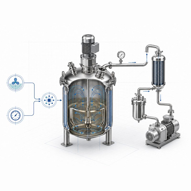 Agitator and Vacuum decarboxylation Optimization