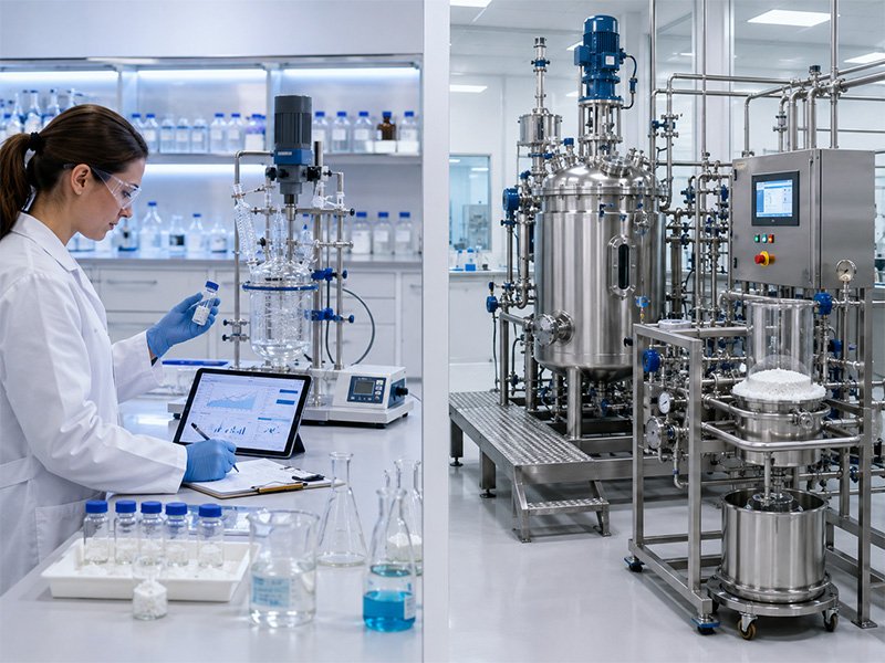Lab and pilot crystallization testing