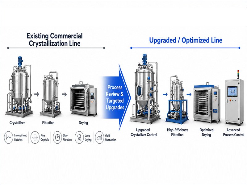 Existing commercial Crystallization line upgrade line