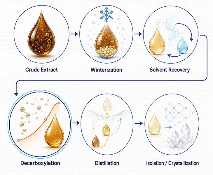 Cannabis Decarboxylation Process Flow