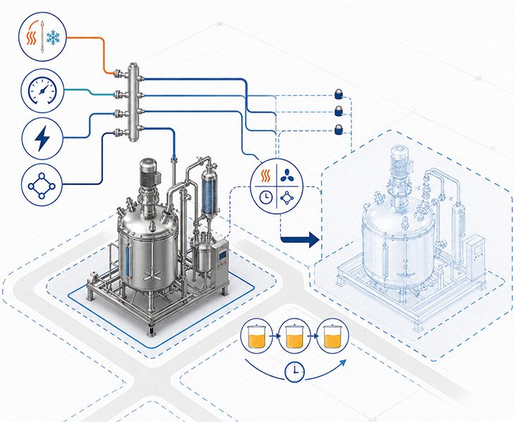 Repeatable Scale-Up Decarboxylation Reactor